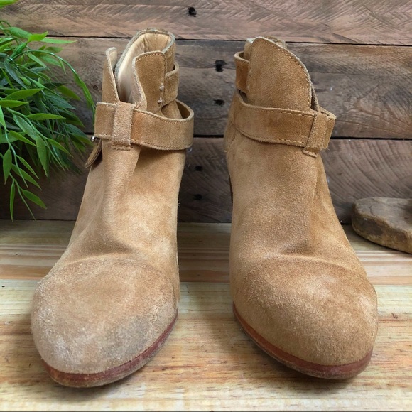 rag & bone Harrow suede stacked heel ankle boot - Picture 3 of 7